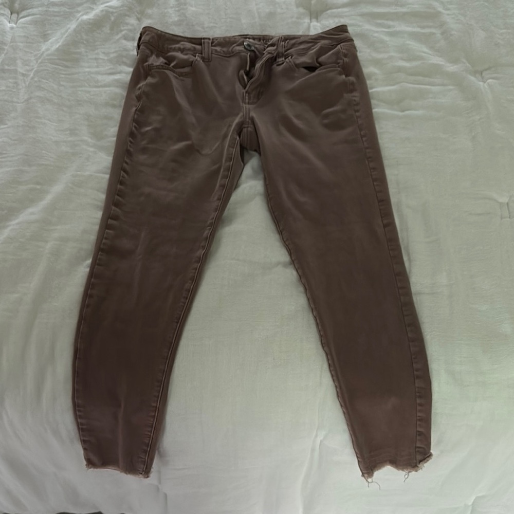 American Eagle Outfitters Tan Super Stretch Pants